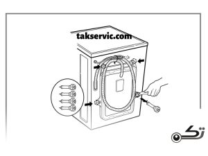 راهنمای نصب ماشین لباسشویی ال جی - تک سرویس